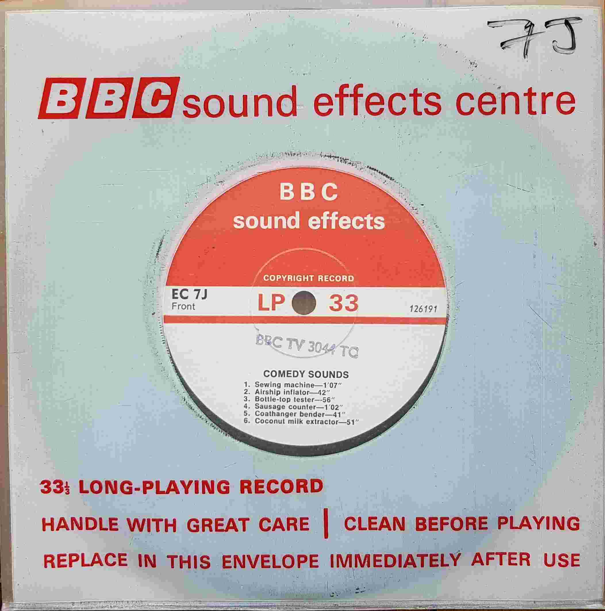 Picture of EC 7J Comedy sounds by artist Not registered from the BBC records and Tapes library